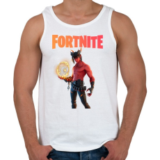 PRINTFASHION Dominion Fortnite - Férfi atléta - Fehér