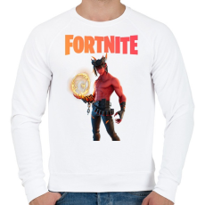 PRINTFASHION Dominion Fortnite - Férfi pulóver - Fehér