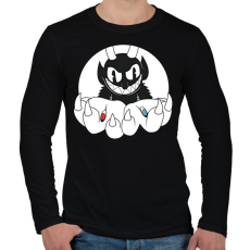 PRINTFASHION Don't deal with the Evil - Férfi hosszú ujjú póló - Fekete