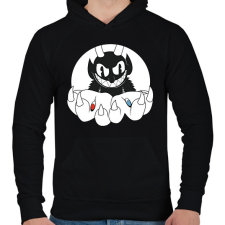 PRINTFASHION Don't deal with the Evil - Férfi kapucnis pulóver - Fekete férfi pulóver, kardigán