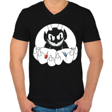 PRINTFASHION Don't deal with the Evil - Férfi V-nyakú póló - Fekete férfi póló