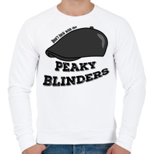 PRINTFASHION Don't fck with the Peaky Blinders! - Férfi pulóver - Fehér férfi pulóver, kardigán