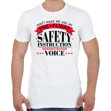 PRINTFASHION Don't make me use - Férfi póló - Fehér férfi póló
