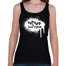PRINTFASHION Don't stop - Női atléta - Fekete