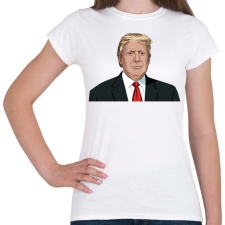 PRINTFASHION Donald Trump - Női póló - Fehér női póló