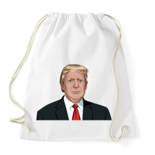 PRINTFASHION Donald Trump - Sportzsák, Tornazsák - Fehér tornazsák
