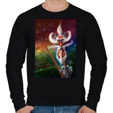 PRINTFASHION DonQuijote - Férfi pulóver - Fekete
