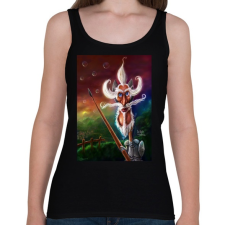 PRINTFASHION DonQuijote - Női atléta - Fekete női trikó