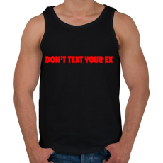 PRINTFASHION Dont... - Férfi atléta - Fekete