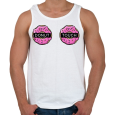 PRINTFASHION Donut Touch - Férfi atléta - Fehér