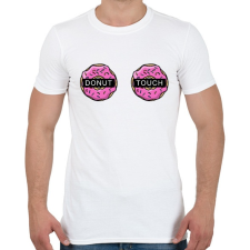 PRINTFASHION Donut Touch - Férfi póló - Fehér férfi póló
