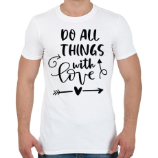 PRINTFASHION Doo all things - Férfi póló - Fehér