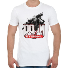 PRINTFASHION DOOM Eternal - Férfi póló - Fehér férfi póló