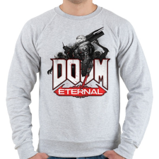 PRINTFASHION DOOM Eternal - Férfi pulóver - Sport szürke férfi pulóver, kardigán