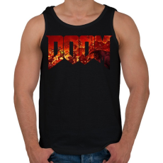 PRINTFASHION DOOM - Férfi atléta - Fekete