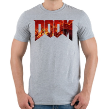 PRINTFASHION DOOM - Férfi póló - Sport szürke férfi póló