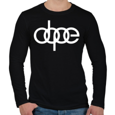 PRINTFASHION Dope - Férfi hosszú ujjú póló - Fekete