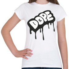 PRINTFASHION Dope logo - Női póló - Fehér női póló