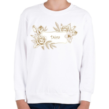 PRINTFASHION Dóra - Gyerek pulóver - Fehér gyerek pulóver, kardigán