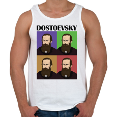 PRINTFASHION Dostoevsky  - Férfi atléta - Fehér