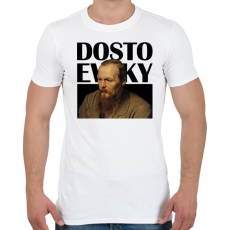 PRINTFASHION Dostoevsky - Önarckép - Férfi póló - Fehér