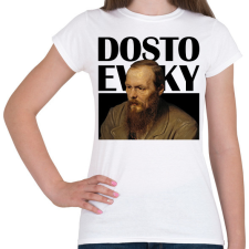 PRINTFASHION Dostoevsky - Önarckép - Női póló - Fehér női póló