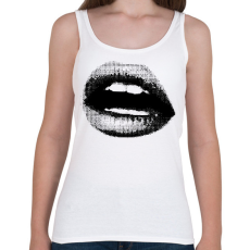 PRINTFASHION Dotted Lips - Női atléta - Fehér