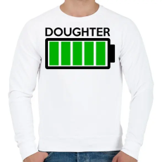 PRINTFASHION DOUGHTER - Férfi pulóver - Fehér