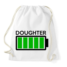 PRINTFASHION DOUGHTER - Sportzsák, Tornazsák - Fehér tornazsák