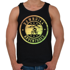 PRINTFASHION downhill adventures - Férfi atléta - Fekete atléta, trikó