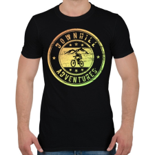 PRINTFASHION downhill adventures - Férfi póló - Fekete férfi póló