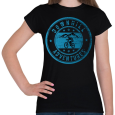 PRINTFASHION downhill adventures - Női póló - Fekete
