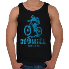 PRINTFASHION downhill - Férfi atléta - Fekete atléta, trikó