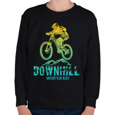 PRINTFASHION downhill - Gyerek pulóver - Fekete