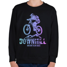 PRINTFASHION downhill - Gyerek pulóver - Fekete