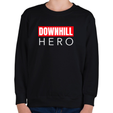 PRINTFASHION DOWNHILL HERO - Gyerek pulóver - Fekete