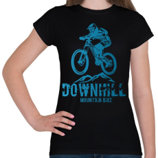 PRINTFASHION downhill - Női póló - Fekete