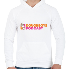 PRINTFASHION DP - Férfi kapucnis pulóver - Fehér férfi pulóver, kardigán