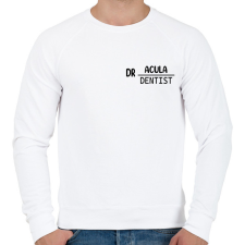 PRINTFASHION Dr.Acula - Dentist - Férfi pulóver - Fehér férfi pulóver, kardigán