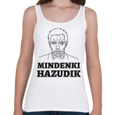 PRINTFASHION Dr. House - mindenki hazudik - Női atléta - Fehér női trikó