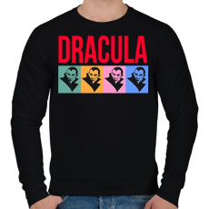 PRINTFASHION Dracula - Férfi pulóver - Fekete