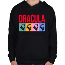 PRINTFASHION Dracula - Gyerek kapucnis pulóver - Fekete gyerek pulóver, kardigán