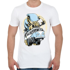PRINTFASHION Drag VW Kombi - Férfi póló - Fehér férfi póló