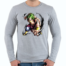 PRINTFASHION dragon ball broly - Férfi hosszú ujjú póló - Sport szürke férfi póló