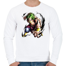 PRINTFASHION dragon ball broly - Férfi pulóver - Fehér