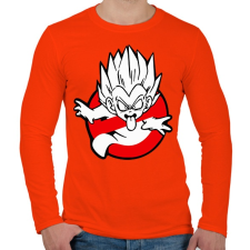 PRINTFASHION Dragon ball busters - Férfi hosszú ujjú póló - Narancs férfi póló