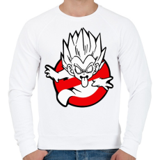 PRINTFASHION Dragon ball busters - Férfi pulóver - Fehér