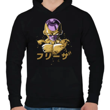 PRINTFASHION Dragon ball dermesztő - Férfi kapucnis pulóver - Fekete férfi pulóver, kardigán