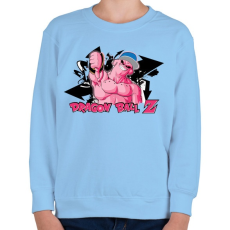 PRINTFASHION Dragon Ball DJ Buu - Gyerek pulóver - Világoskék