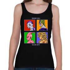 PRINTFASHION Dragon Ball ellenségek - Női atléta - Fekete női trikó